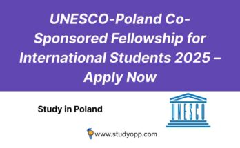 UNESCO-Poland Co-Sponsored Fellowship