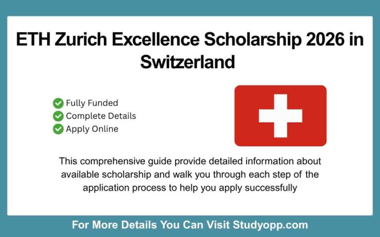ETH Zurich Excellence Scholarship