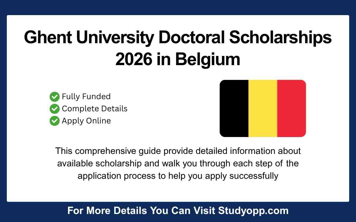 Ghent University Doctoral Scholarships