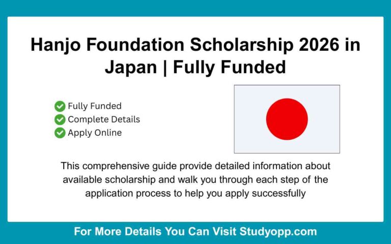 Hanjo Foundation Scholarship