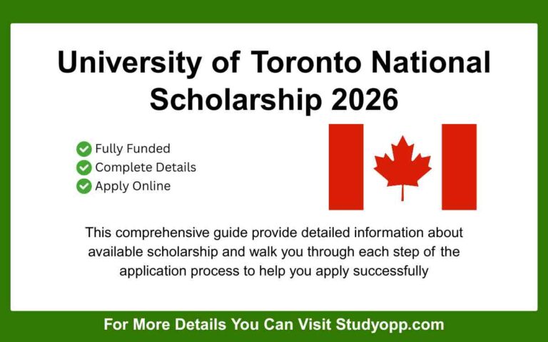 University of Toronto National Scholarship
