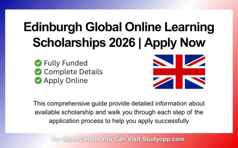 Edinburgh Global Online Learning Scholarships