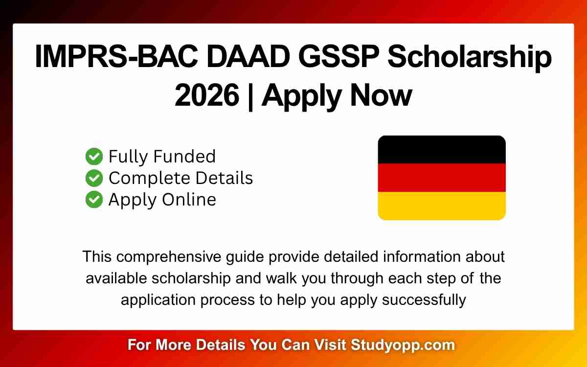 IMPRS-BAC DAAD GSSP Scholarship
