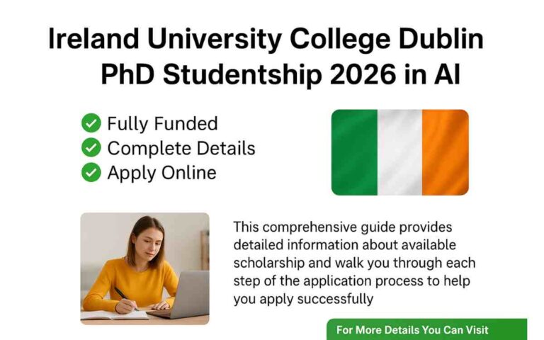 Ireland University College Dublin PhD Studentship