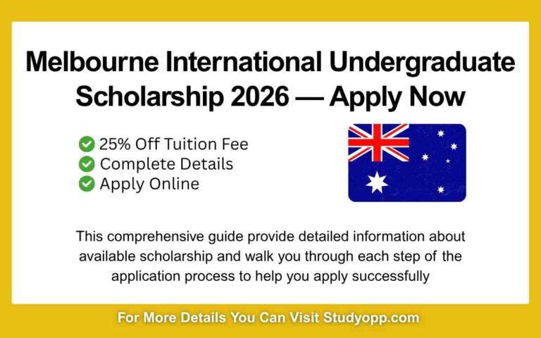 Melbourne International Undergraduate Scholarship
