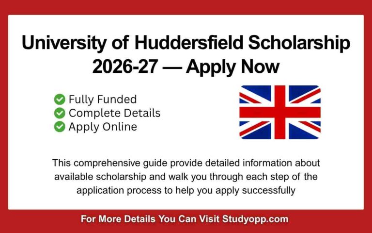 University of Huddersfield Scholarship